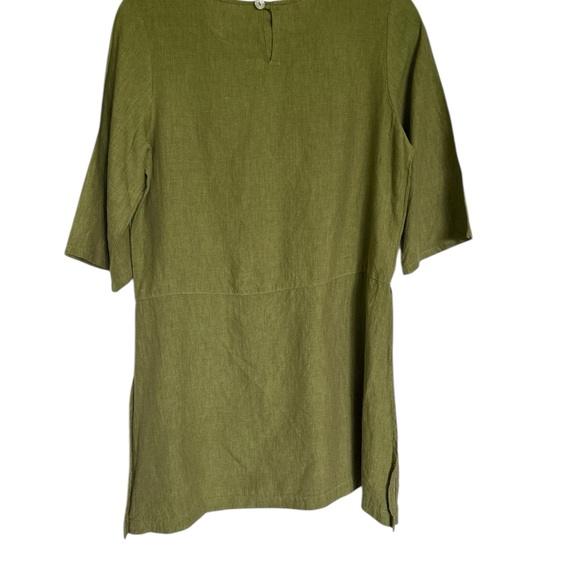 Bryn Walker Green Boxy 3/4 Sleeve Tunic - Picture 2 of 7
